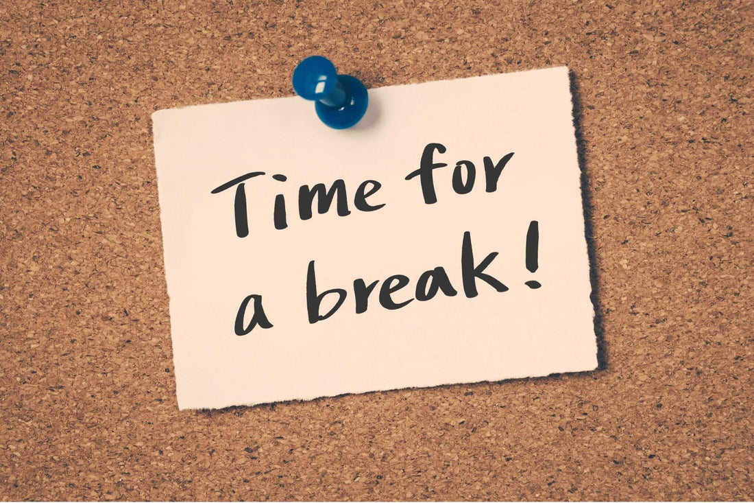 time for a break op prikbord