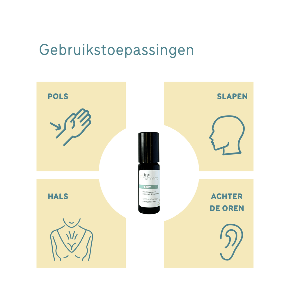 Tiny Moments Parfumroller Flow gebruikstoepassingen