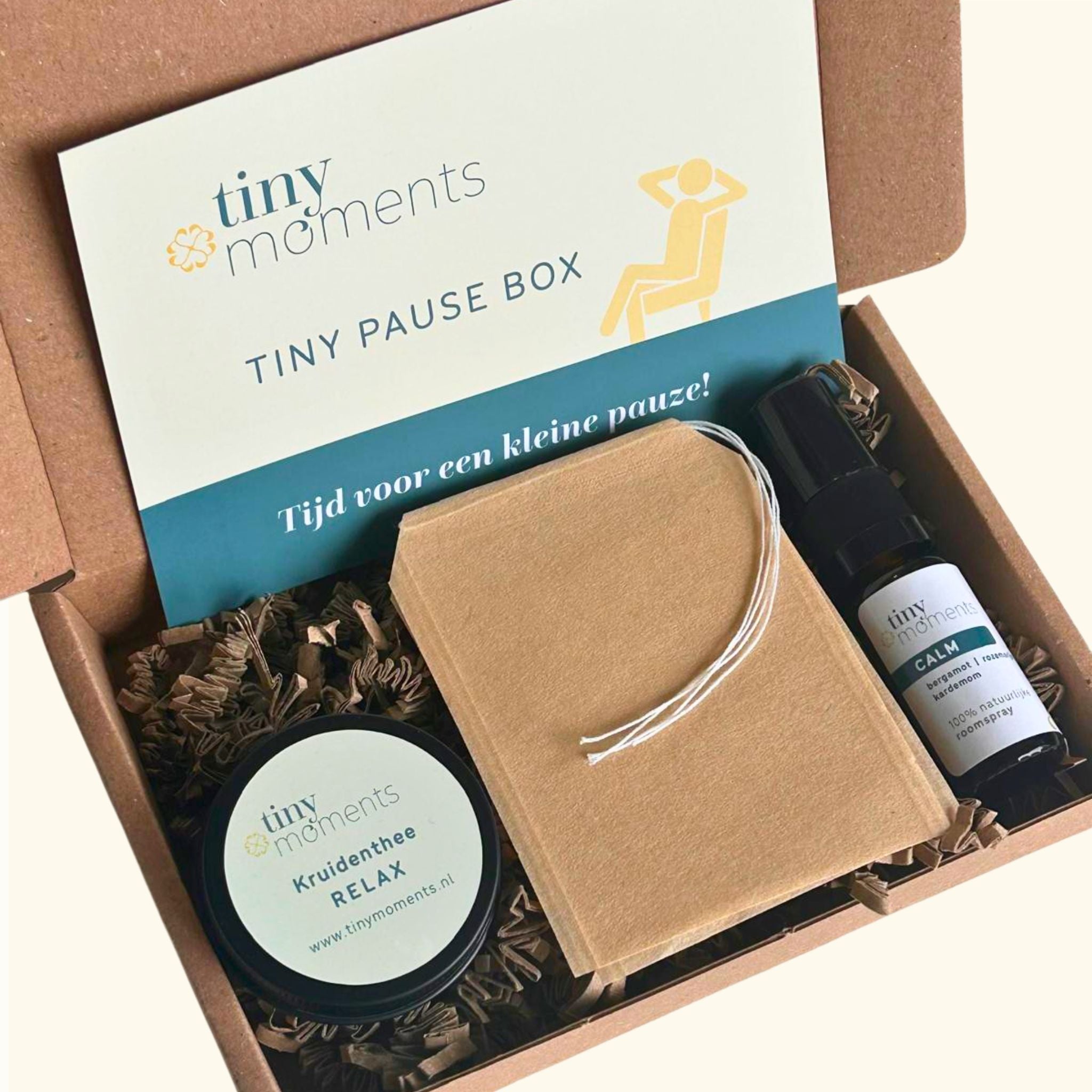Tiny Pause Box binnenkant doos